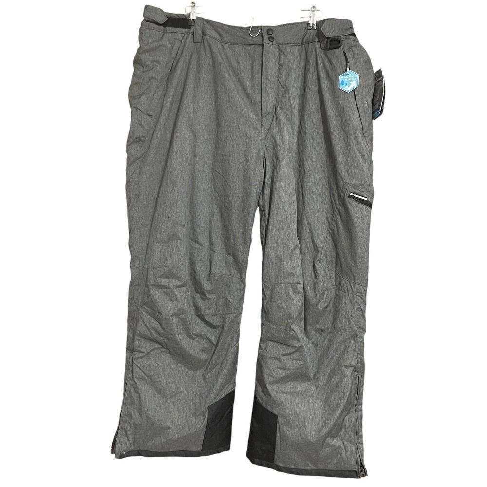 Artic‎ Quest Mens XXL Ski Snow Outdoor Pants Water and Wind Resistant Gray XXL